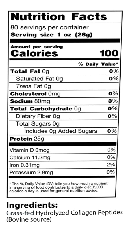 Collagen Hydrolyzed Peptides- Choose Form