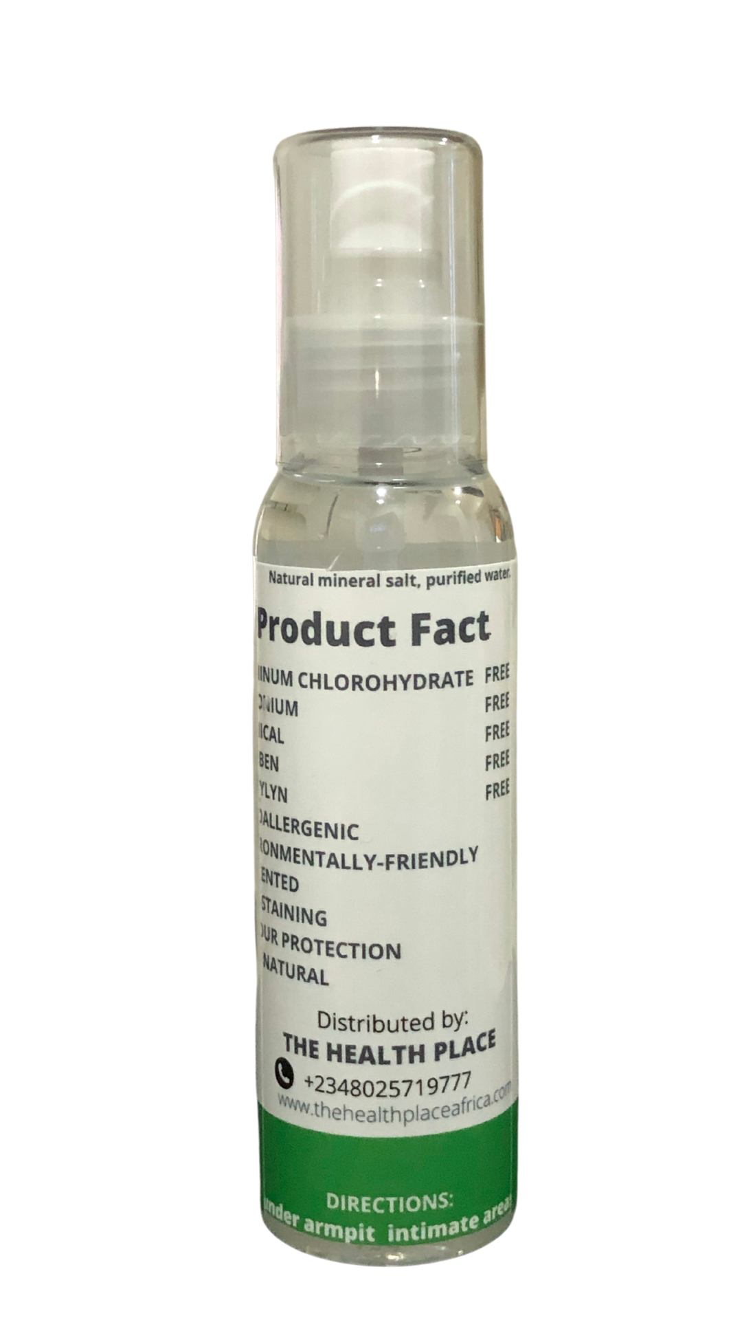 Spray Natural Deodorant- Small Size 60ml