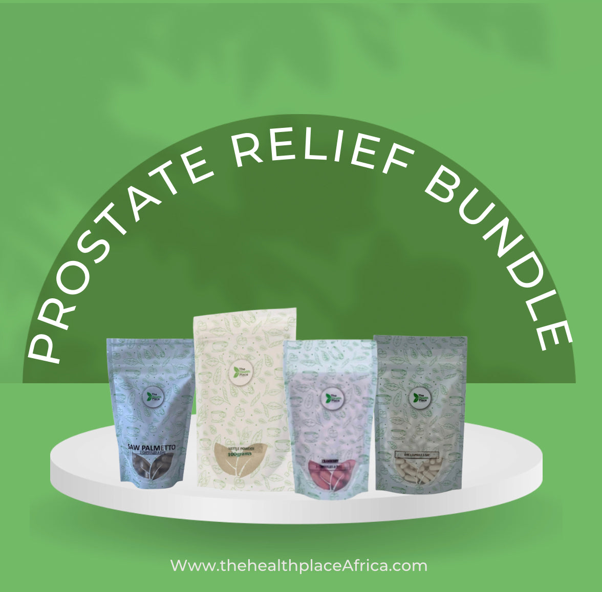 Prostate Relief Bundle 100 Capsules Saw Palmetto+ 100 Capsules DIM+ 100 Capsules Cranberry + 50 Capsules Nettle Root