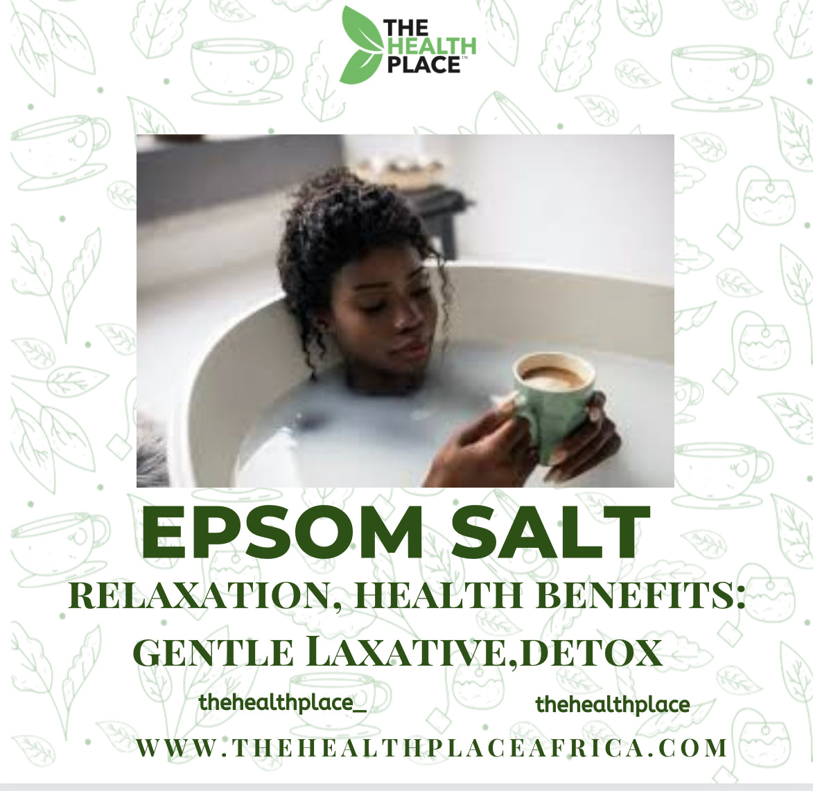 EPSOM SALT FOR RELAXATION, DETOXOFICATION AND LAXATIVE.
