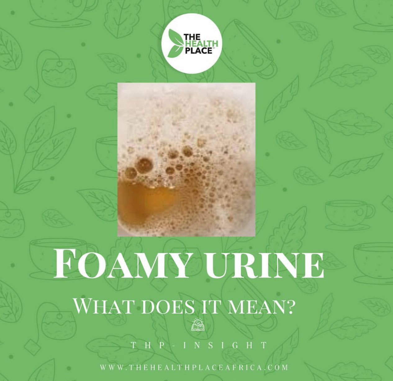 FOAMY URINE: WHAT DOES IT MEAN?