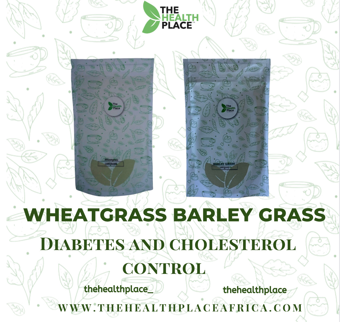 WHEATGRASS + BARLEY GRASS- DIABETIC AND CHOLESTEROL CONTROL