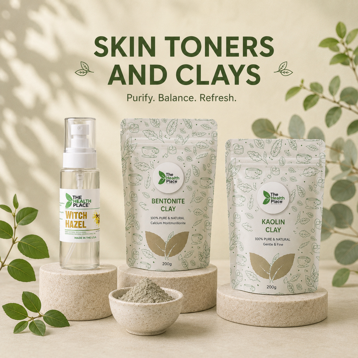 Skin Toners and Clays