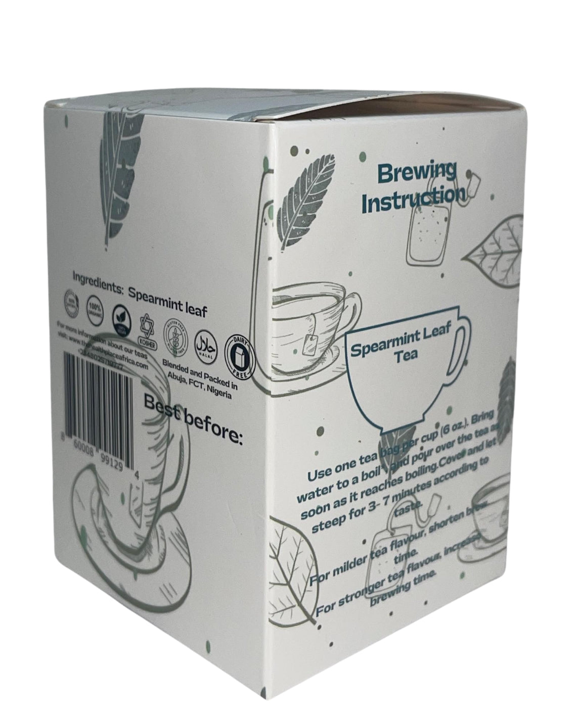 Spearmint Tea- 30 Teabags 60 Grams