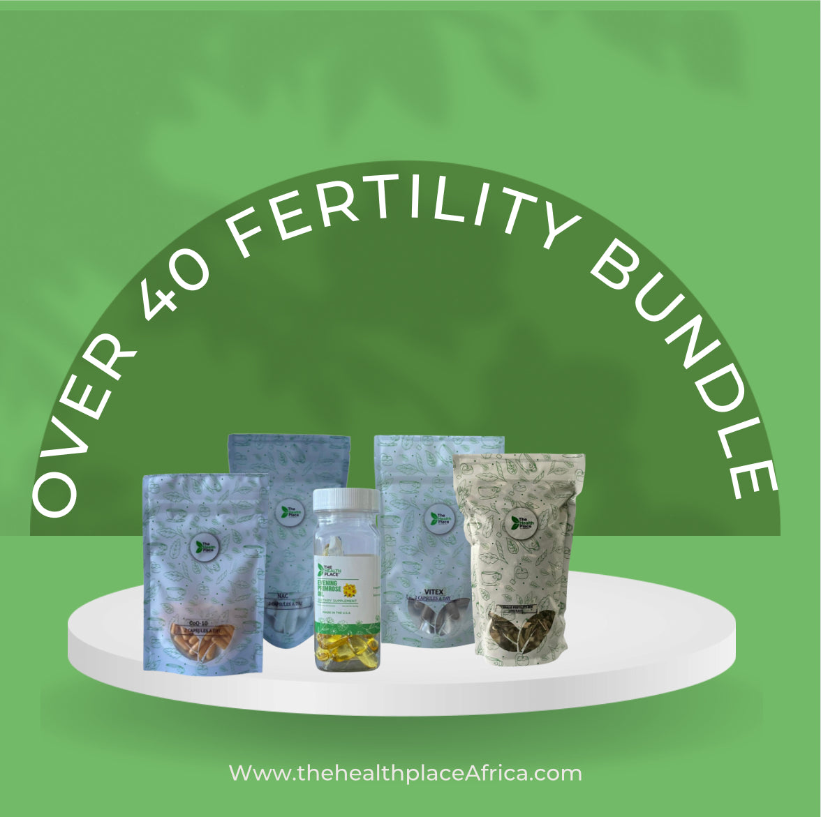 Fertility Bundle Women - Over 40 50 capsules COQ10+ 100g Women's Fertility Mix+ 100 Capsules NAC+ 100 Capsules Vitex+ 30 Capsules Evening Primrose