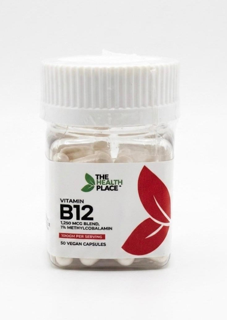 Vitamin B12 VB12 (Methylcobalamin) 1250 mcg Blend 50 Vegan Capsules