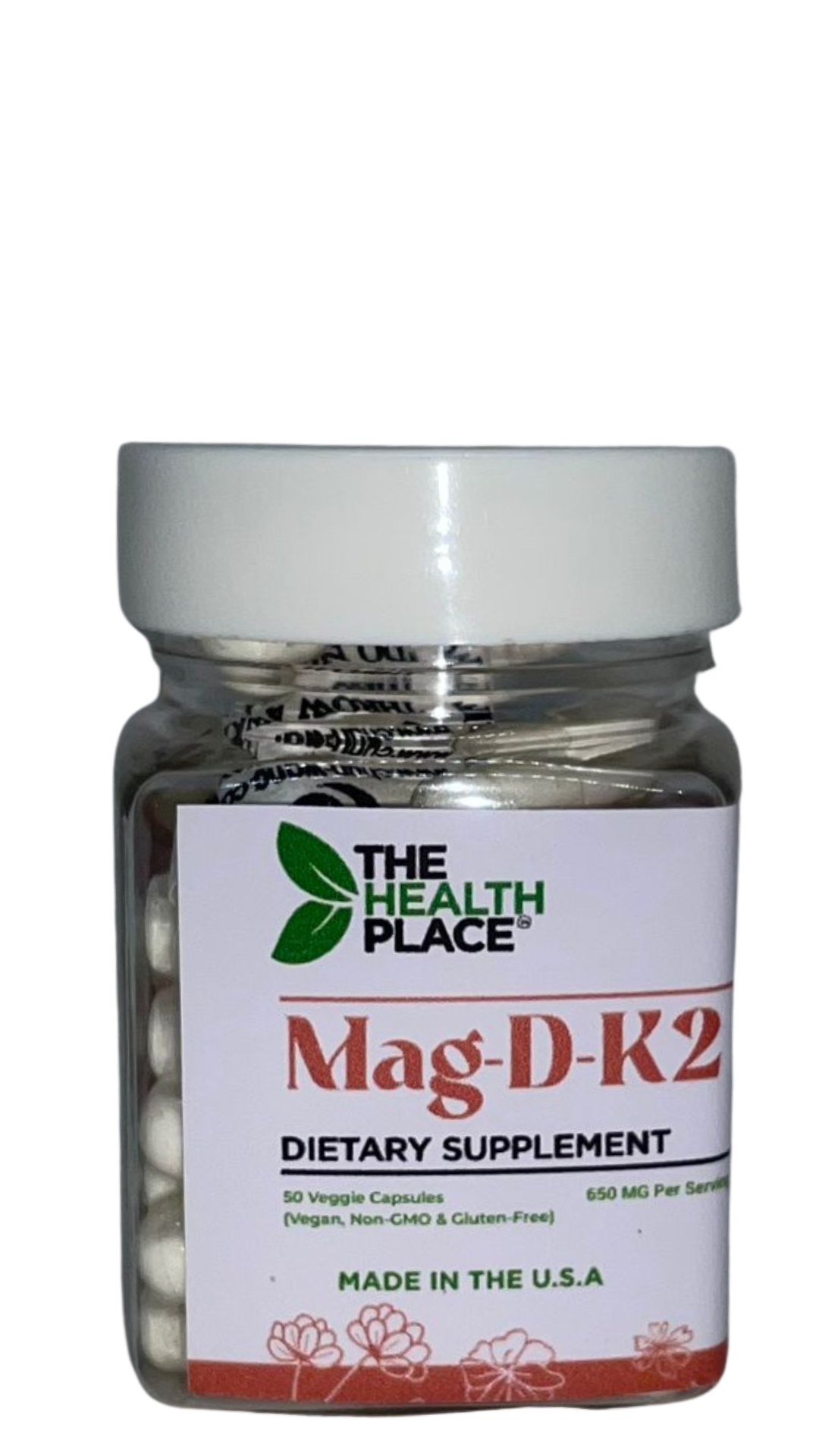 Mag-D-K2- 50 Capsules 650mg Each *in Plastic Bottle.