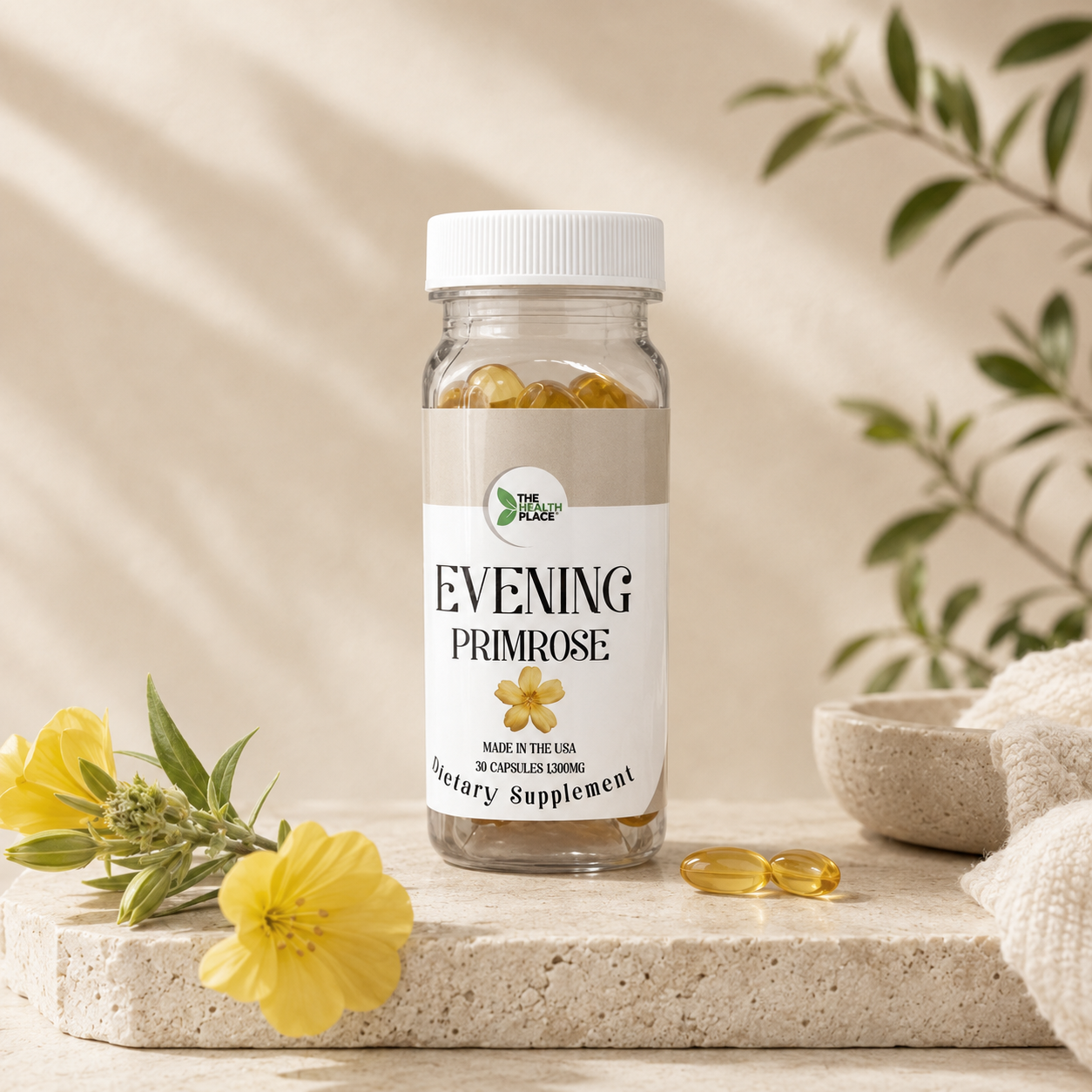 Evening Primrose Oil -30 Softgels 1,300mg Each