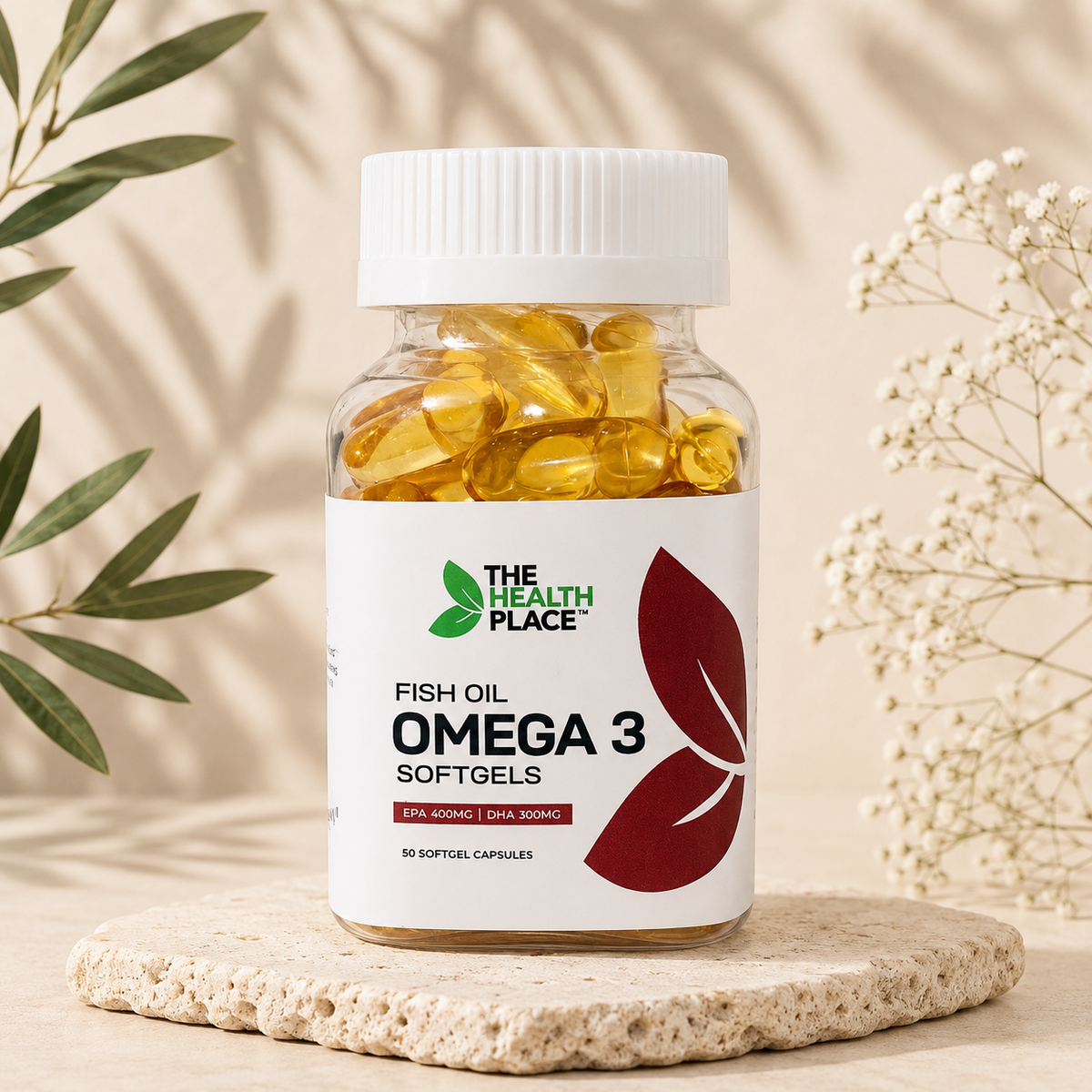 Omega 3 Fish Oil Softgels 1000 mg | 50 Softgels